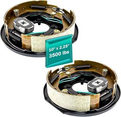 1 Pair 10″ x 2-1/4″ Trailer Electric Trailer Brake Assembly for 3500 lbs Heavy D