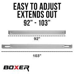 2 Pack 92″-103″ Aluminum Decking Beam E-Track – Load Lock Cargo Bar 2,200LBS