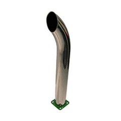 New Chrome Curved Stack 24″ Tall 3″ OD Fits John Deere Tractors 50 520 530 B 24