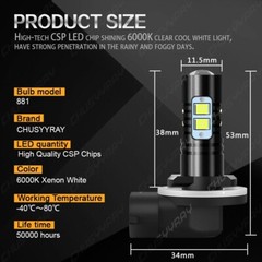 2 SUPER Bright LED light bulbs for Holland / Case HALOGEN Bulb 9847313 12v 37.5w