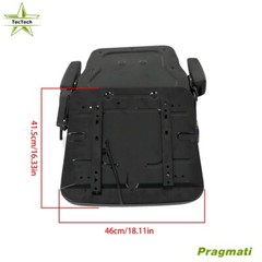 Universal Tractor Seat Adjustable Armrest and Slide Trenchers Back & Seatbelt