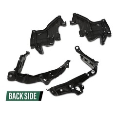 Headlight Mount Bracket Support Base LH RH Audi A4S4 B8 Allroad 08-12 Black