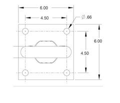 Buyers Products BDB125015W 42,000 lb 2.5″ ID 4 Bolt Heavy Duty Drawbar