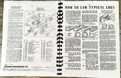 Foley Belsaw M M-14 M-14D M-20 M-24 Sawmill Operators Manual Parts Catalog