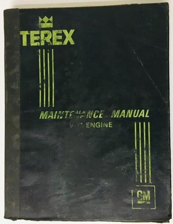 Vintage Terex Euclid GM Series V-71 Diesel Engine Maintenance Manual Illustrated