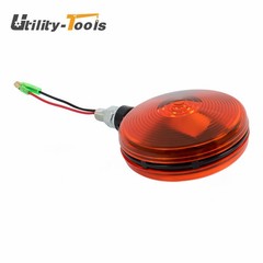 2 Pack 3C081-75870 Red/Amber Round Side Marker Light Lamp Dual Face Turn Signal