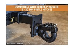 Buyers Products PM25612 Pintle Hook Mount, 2 Position Drop, Adjustable Traile…