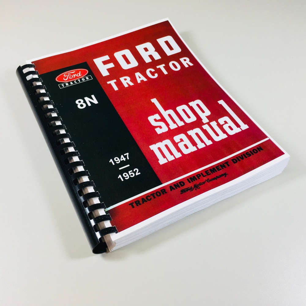 Ford 8N Tractor Service Repair Manual Technical Shop Book 2N 9N Compatible New