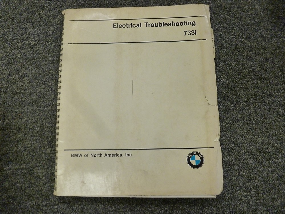 1978 1979 1980 1981 BMW 733i Electrical Wiring Troubleshooting Service Manual