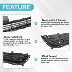 Front Bumper Lower Grille Compatible with 2016 2017 2018 Kia Optima EX LX Matte