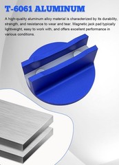 FYWZ Upgrade Pinch Weld Jack Adapter, Aluminum Pads with 1 Pack-Blue