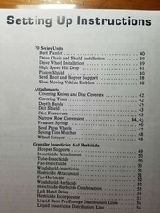 Deutz Allis-Chalmers 70 Series 71 72 73 74 75 Planting Unit Operator Manual 9/77