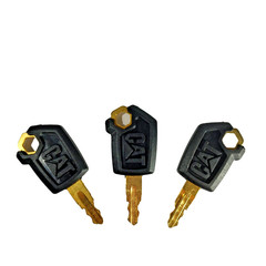 Set of 3 Factory Original Caterpillar 5P-8500 Ignition Keys (New)