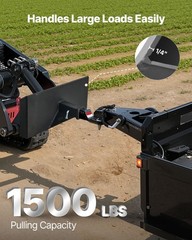 VEVOR 1/4 inch Skid Steer Mount Plate 2″ Receiver Loader Hitch Mini Quick Attach