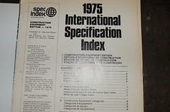 1975 CONSTRUCTION EQUIPMENT SPEC Specification Manual tractor dozer crawler book