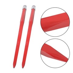 Hay Bale Spear 49″ Bale Spear 4500 lbs Capacity Spike Fork For Tractors 2 Pack
