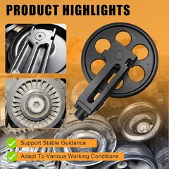 For Mini Excavator Accessories ISDZJL-H12 Front Idler Track Idler Wheel Assembly