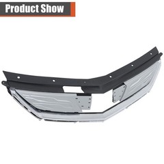 Silvery Black Front Grille Upper Replacement 2016-2019