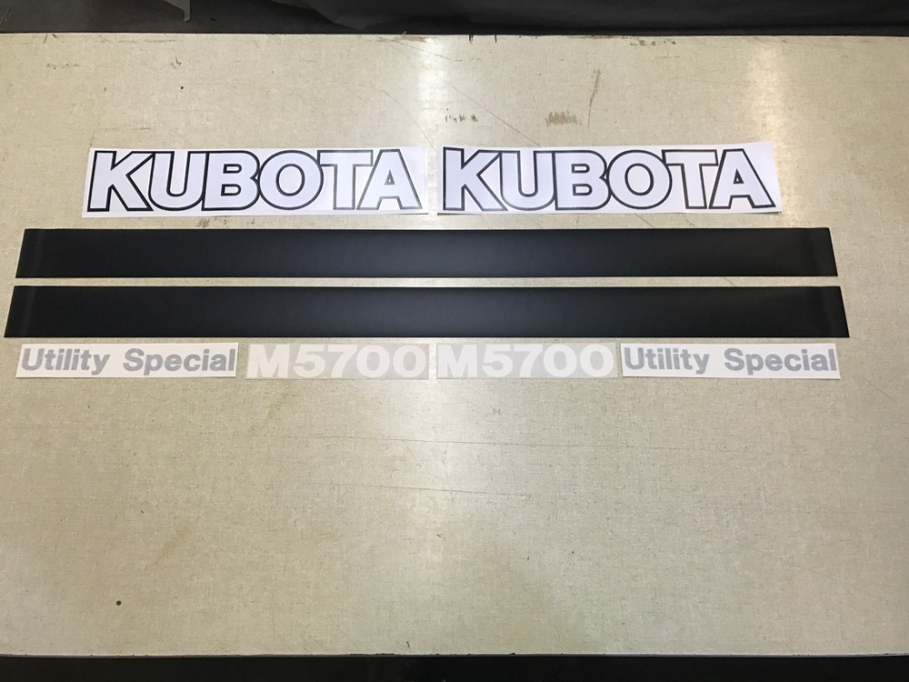 Kubota M5700 Tractor decals