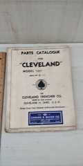 Cleveland Trencher Co Models 190 Parts Book Catalogue Service Manual 1954