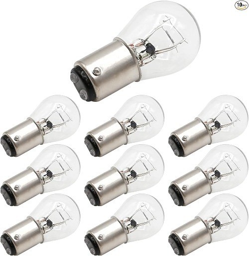10-Pack 6V 21/5W Tail Brake Light Bulb Assemblies for Car and Motorcycle Replace