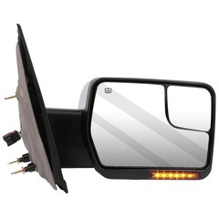 Tow Mirrors for F150 1997-2003 Metallic Finish Turn Signal Light