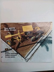 John Deere JD570 Motor Grader Sales Catalog Brochure Advertising