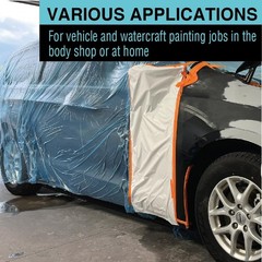 MAXIFILM 20ft x 250ft, 2Roll of Blue Overspray Paintable Masking Plastic