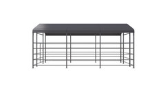 13x20ft Galvanized Livestock Shelter Metal Cattle Shed Steel Barn Horse Goat