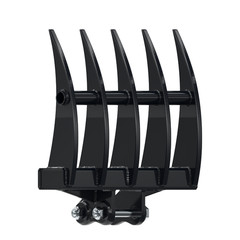 Rake Attachment For Mini Excavator 1 Ton To 1.5Ton Digger 5 Tooth with Two Pins