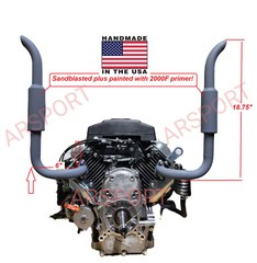 Exhaust pipes mufflers For Predator 670cc V-Twin, Small tractors Exhaust.