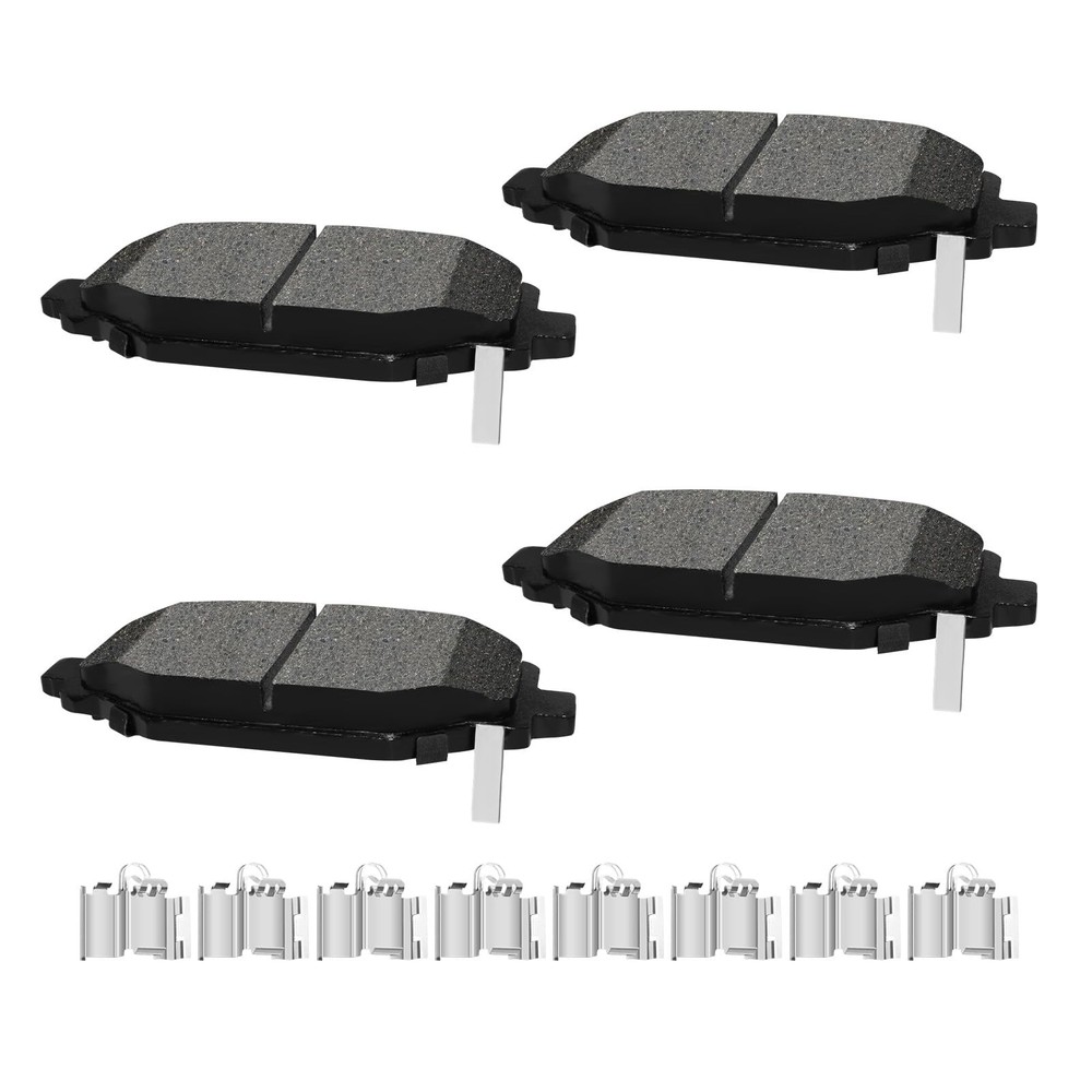 Ceramic Rear Brake Pads w Hardware for Grand Caravan Journey 2012-2020