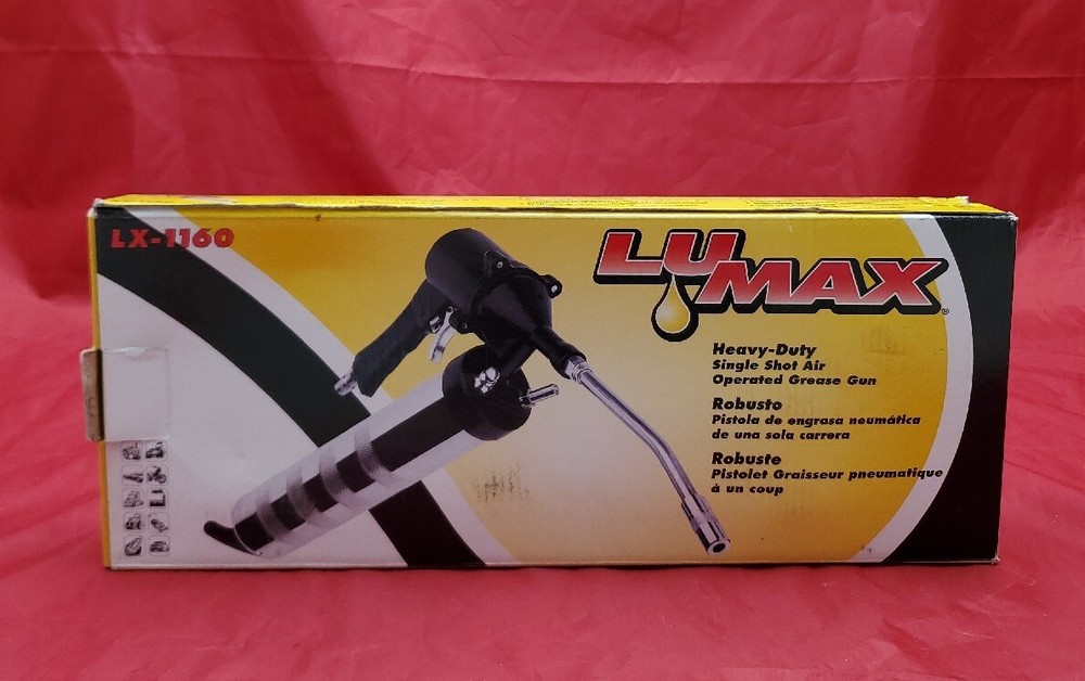 Lumax LX-1160 Deluxe Heavy-Duty Single Shot Air Operated Grease Gun