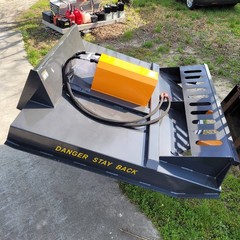 Wolverine 72 Skid Steer Brush Cutter Mower Heavy Duty 2 Blades BC-13-72W .