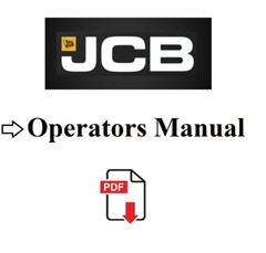 JCB MIDI CX BACKHOE LOADER Operators Manual 9811/1090 PDF USB