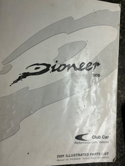 Pioneer 900 Club Car 2001 Performance Utility Vehicles Illustrated Parts List