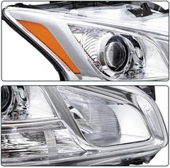2009-2014 Maxima Halogen Headlight Assembly Chrome Housing Not for HID