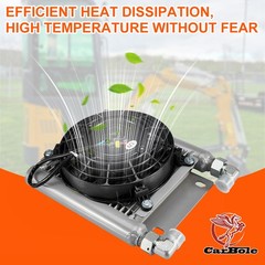 For 1-1.8Ton Mini Excavators AGT-H12 AGT-QH12 Radiator W/ Hydraulic Fan New