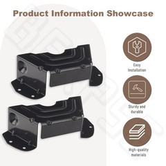 BERPSE 2-Pack 783-06424A-0637 Spindle Pulley Belt Guard Cover BLACK