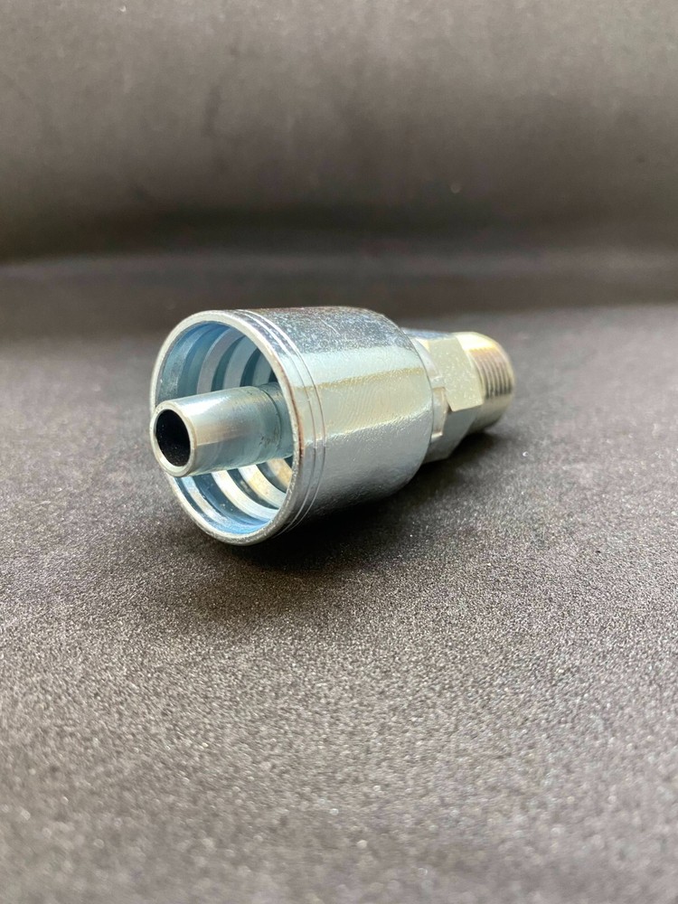 MP-06-06 (25) Crimp Fittings (Bite to wire style) 3/8″ Hose x 3/8″ NPTF Male