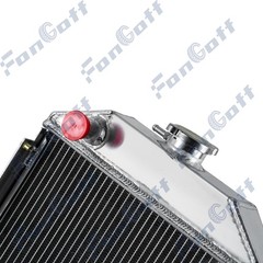 # SBA310100211 Aluminum Radiator with Cap Fit Ford 1300 Compact Tractor