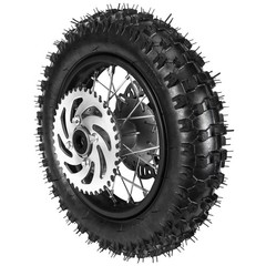 3.00-10 Rear Knobby Tire Wheel Kit 190mm Brake Disc 420 Sprocket for CRF50 XR50