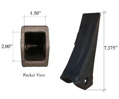 3 – H&L Style Bucket Tooth – 2400, 24, 240, 077-2832