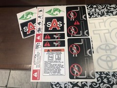 Toyota forklift decal Kit Fits 8 series forklifts 8FGCU25 decal kit