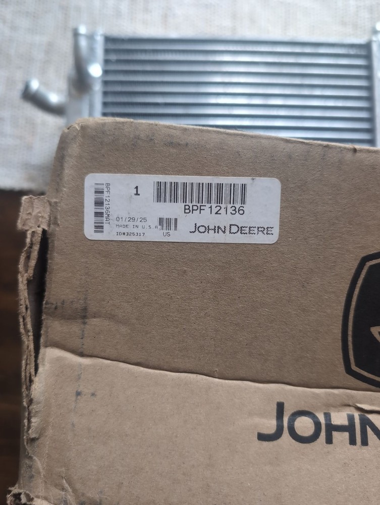 New John Deere Aluminum Radiator BPF12136 Replacement Part