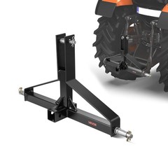3 Point Trailer Hitch with 2 in Receiver, 3pt Quick Hitch Attachment for Categor