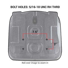 UNI PRO Yellow Seat for John Deere Gator w/ Drain Hole Fits XUV620i XUV850D HPX