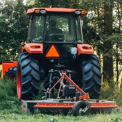 Titan Attachments 5 FT PRO Series Compact Rotary Brush Cutter, Slip Clutch PTO