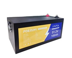 51.2V 50Ah LiFePO4 Lithium Battery 48V 50Ah Deep Cycle BMS for RV Off-Grid Solar