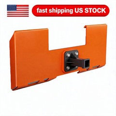 3/8in Thick Plate Skid Steer Mount Plate Quick Attach Trailer Hitch Receiver
